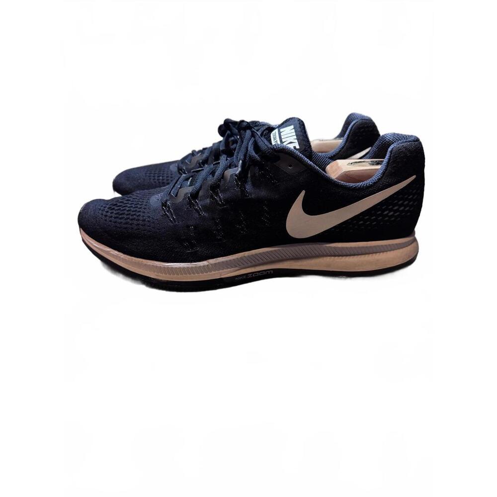 Nike Zoom Pegasus 33 Running Shoes Black and White Size 12